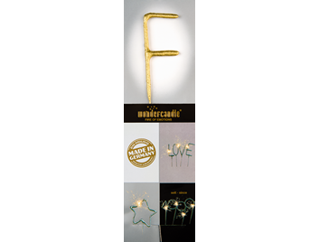 F gold Chromo Wondercandle® classic