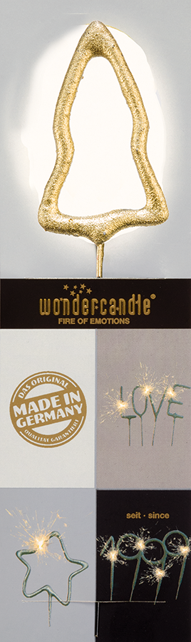 Baum gold Chromo Wondercandle® classic