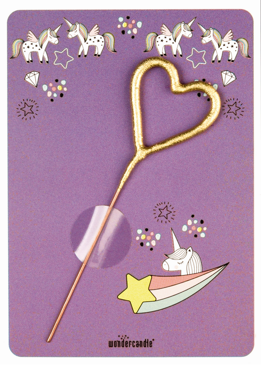 Unicorn lila 268 Stern gold Mini Wondercard®