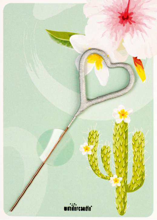 Flamingo Kaktus grün 295 Mini Wondercard®