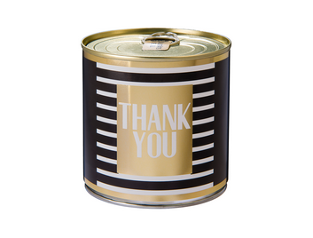 Cancake THANK YOU 342  gold Zitronenkuchen  black&white Edition